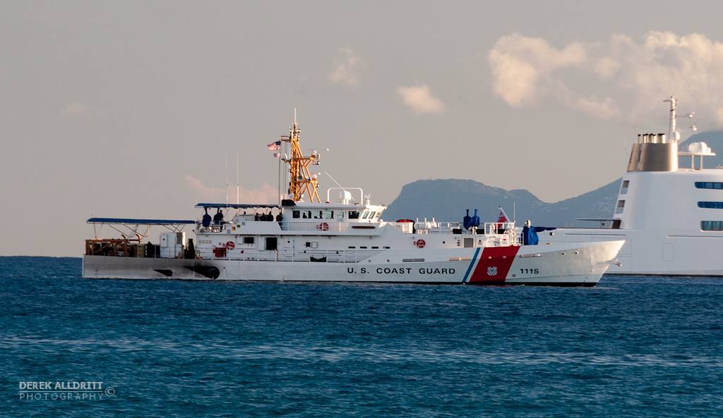 Always nice knowing these guys are out there if needed. Still wondering why the USCG was here - perhaps a training exercise or lending help.