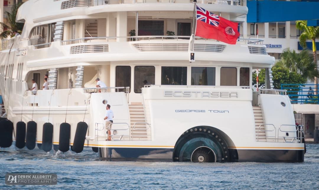 A mega yacht. With a turbine engine. No kidding.